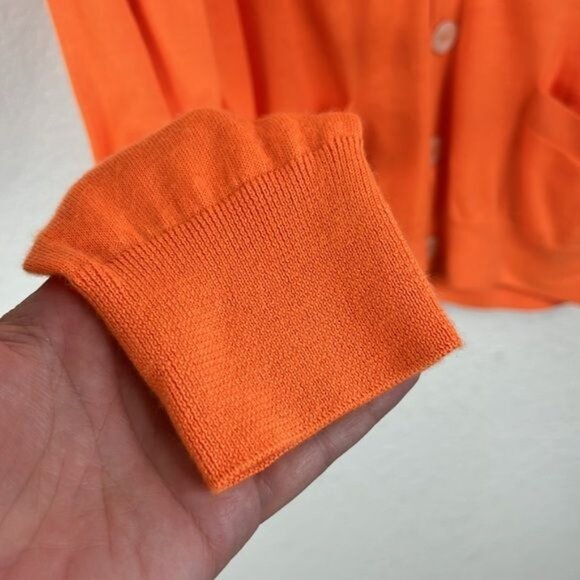 Ralph Lauren Purple Label Orange Cardigan - Picture 4 of 7